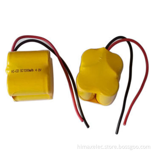 Customized 1.2-24V Sc1500 Ni-Cd Battery Pack